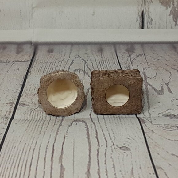 Miniature Village Figurine 16pc Set Ceramic Building Tree People Train Cat Dog - Picture 7 of 16